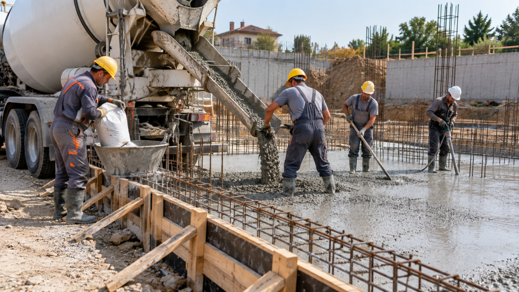 Impermeabilizare beton nou cu aditiv cristalizant